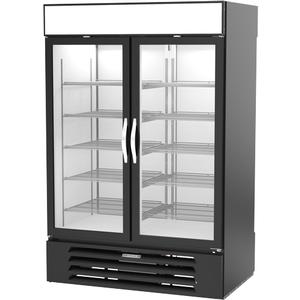 beverage-air MarketMax™ 48cuft Black Pass-Thru Refrigerator Merchandiser - MMR49HC-1-B-PT 