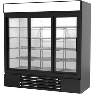 beverage-air MarketMax™ 75in Black Glass Door Refrigerator Merchandiser - MMR66HC-1-B 