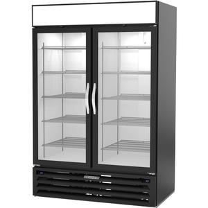 beverage-air MarketMax™ 52in Black Glass Door Dual-Temp Merchandiser - MMRF49HC-1-A-BW 