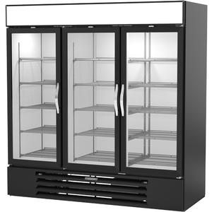 Beverage Air MarketMax™ 75" Black Dual-Temp Glass Door Merchandiser - MMRF72HC-1-B-BW