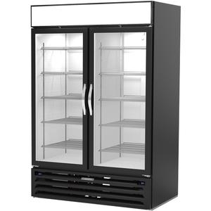 Beverage Air MarketMax™ 52" Black Reach-In Dual-Temp Wine Merchandiser - MMRR49HC-1-A-BW-WINE