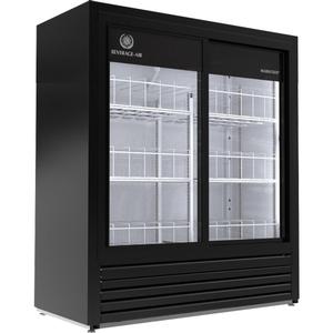 beverage-air Marketeer™ 47.25in Black Reach-In Refrigerated Merchandiser - MT41-54-1-SDB 