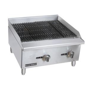 Adcraft Black Diamond 24" Natural Gas Countertop Charbroiler - BDECTC-24/NG