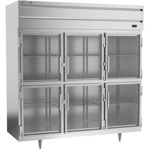 Beverage Air 68.34 cu.ft. Three-Section Reach-In Freezer w/ 6 Half Doors - PF3HC-1BHG