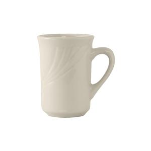 Tuxton China Inc Monterey 7-1/2oz American White/Eggshell Ceramic Mug - 3dz - YEM-080 