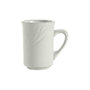 Tuxton China Inc Sonoma 7-1/2oz Porcelain White Mug - 3dz - YPM-080 