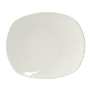 Tuxton China Inc Napa 10-1/8in x 8-1/2in Pearl White Oval Ceramic Plate - 1dz - AAU-006 