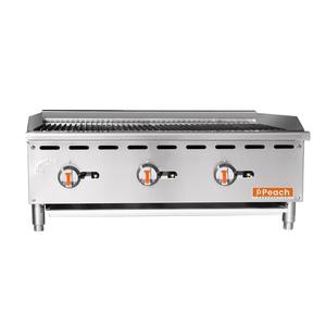 Peach Foodservice PRC-36 Countertop 36" Manual Radiant Charbroiler - 90k BTU