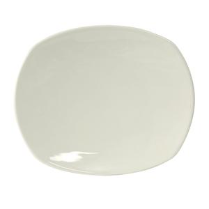 Tuxton China Inc Napa 12" x 8-1/8" Pearl White Oval Ceramic Plate - 1 Doz - AAU-009