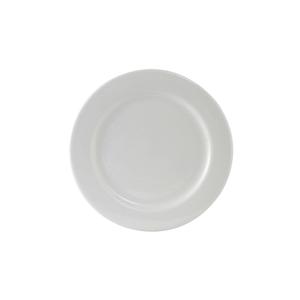 Tuxton China Inc Alaska 7-1/2in Diameter Porcelain White Wide Rim Plate - 3dz - ALA-074 