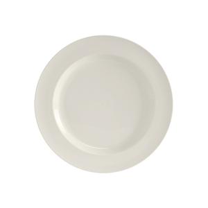 Tuxton China Inc Modena 10in Pearl White Round Wide Rim Ceramic Plate - 1dz - AMU-006 