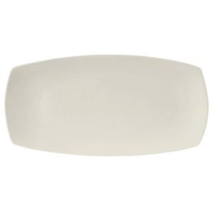 Tuxton China Inc Napa 16" L x 8" W x 1"H Pearl White Rectangular Plate - 1 Dz - AMU-550