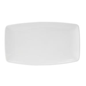 Tuxton China Inc AlumaTux 12-1/8" x 7" Pearl White Rectangular Plate - 1 Doz - AMU-559