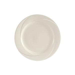 Tuxton China Inc San Marino 9" Pearl White Round Wide Rim Plate - 2 Doz - ASU-005
