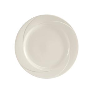 Tuxton China Inc San Marino 10-5/8in Pearl White Round Wide Rim Plate - 1dz - ASU-007 