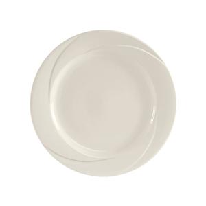 Tuxton China Inc San Marino 11-5/8" Pearl White Round Wide Rim Plate - 1 Doz - ASU-008