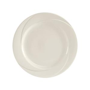 Tuxton China Inc San Marino 12-1/2" Pearl White Round Wide Rim Plate - 1 Doz - ASU-009