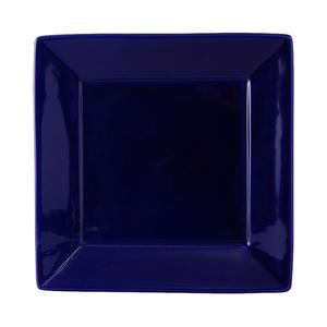 Tuxton China Inc DuraTux 10-1/8in Cobalt Ceramic Square Wide Rim Plate - 1dz - BCH-1016 