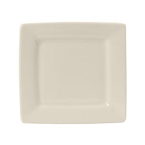 Tuxton China Inc DuraTux 6.5in Amr White/Eggshell Ceramic Square Plate - 1dz - BEH-064F 
