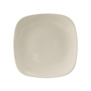 Tuxton China Inc DuraTux 7.25in Amr White/Eggshell Ceramic Square Plate - 1dz - BEH-072C 