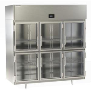 Delfield 68.3 cu. ft. Three-Section Half Glass Door Reach-In Freezer - DSLF3-GH