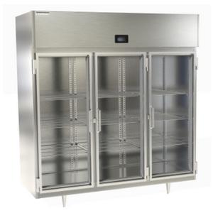 Delfield 69 cu. ft. Three-Section Glass Door Reach-In Refrigerator - DSLR3-G