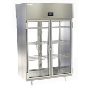 Delfield 48.5 cu. ft. Two-Section Pass-Thru Glass Door Refrigerator - DSLRPT2-G