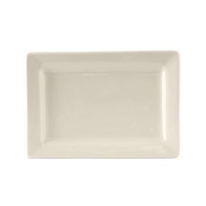 Tuxton China Inc DuraTux 8in x 5-1/2in Amr White/Eggshell Ceramic Plate - 1dz - BEH-0803 