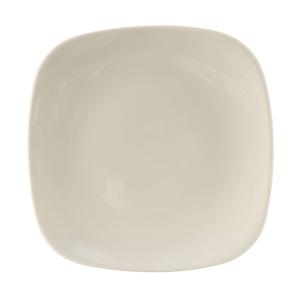 Tuxton China Inc DuraTux 9in Amr White/Eggshell Ceramic Square Plate - 1dz - BEH-090C 