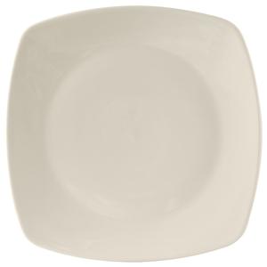 Tuxton China Inc DuraTux 12-3/4in Amr White/Eggshell Square Plate - 6 per Case - BEH-126C 