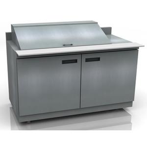 Delfield 60in Two-Section 12 Pan Mega Top Prep Table Refrigerator - ST4460NP-12M 