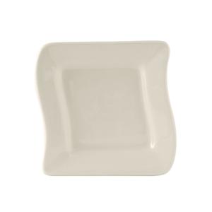 Tuxton China Inc DuraTux 6-5/8in x 6-3/8in American White/Eggshell Wave Plate - BEZ-063C 