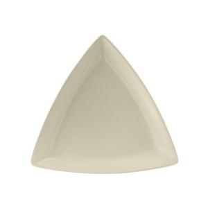 Tuxton China Inc DuraTux 7-1/4in Amr White/Eggshell Triangular Plate - 1dz - BEZ-0728 