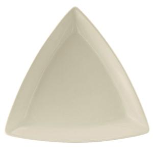 Tuxton China Inc DuraTux 11" Amr White/Eggshell Triangular Plate - 1 Doz - BEZ-1108