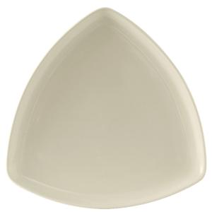 Tuxton China Inc DuraTux 11-7/8" Amr White/Eggshell Triangular Plate - 1 Doz - BEZ-1177
