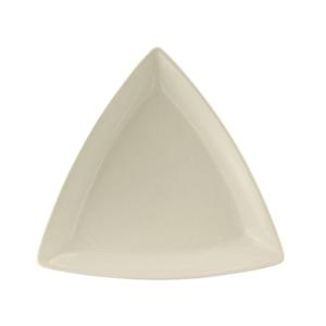 Tuxton China Inc DuraTux 12-1/2in Amr White/Eggshell Triangular Plate - 6 EA - BEZ-1248 