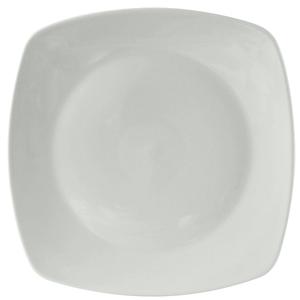 Tuxton China Inc DuraTux 12-3/4in Porcelain White Square Plate - 6 per Case - BPH-126C 