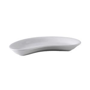 Tuxton China Inc DuraTux 8-3/4in Porcelain White Crescent Plate - 1dz - BPZ-0862 
