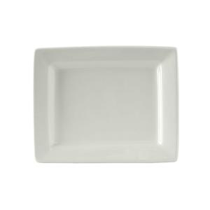 Tuxton China Inc DuraTux 7in x 5-1/2in White Ceramic Plate - 1dz - BWH-0703 