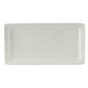 Tuxton China Inc DuraTux 15-1/2in x 8in White Ceramic Plate - 6 per Case - BWH-1547 