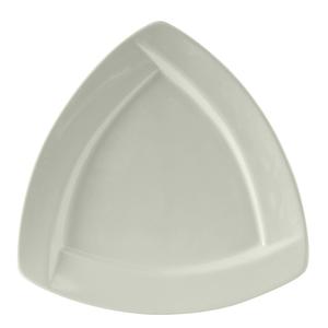 Tuxton China Inc DuraTux 10-1/8" White Ceramic Triangular Plate - 1 Doz - BWZ-102J