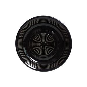 Tuxton China Inc Concentrix 6-1/4in Black Ceramic Round Plate - 2dz - CBA-062 
