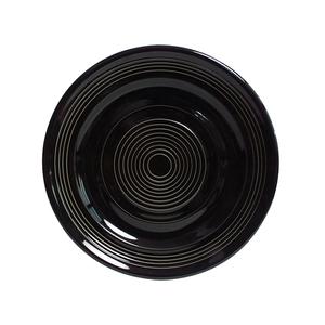 Tuxton China Inc Concentrix 7-1/2in Black Ceramic Round Plate - 2dz - CBA-074 