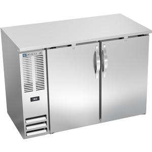 beverage-air 48in Two-Section Solid Door Stainless Backbar Storage Cabinet - BBN48HC-F-S 