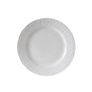 Tuxton China Inc Chicago 6in Porcelain White Wide Rim Round Plate - 3dz - CHA-060 