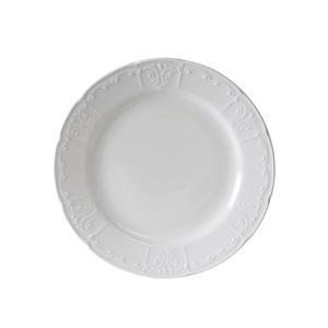 Tuxton China Inc Chicago 6-3/4in Porcelain White Wide Rim Round Plate - 3dz - CHA-066 