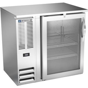Beverage Air 36"Stainless Steel Glass Door Back Bar Cabinet w/ LED Lights - BBN36HC-G-S
