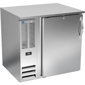 Beverage Air 36" One-Section Stainless Steel Solid Door Back Bar Cooler - BB36HC-S
