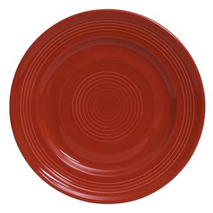 Tuxton China Inc Concentrix 10-1/2in Cayenne Ceramic Round Plate - 1dz - CQA-104 