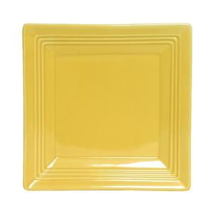 Tuxton China Inc Concentrix 8-1/2in Saffron Ceramic Square Plate - 1dz - CSH-0845 